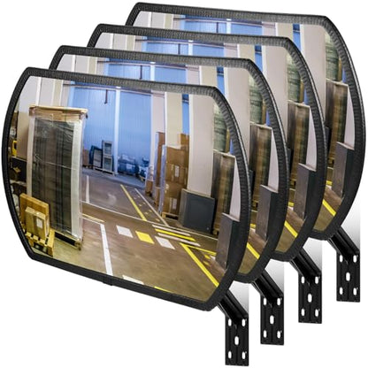 Geetery 2 Pcs 18" x 12" Garage Convex Security Corner Mirror - size: 18" X 12"