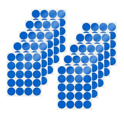 Blue Round Stickers 2 Inch Waterproof Vinyl Coding Labels 200 PCS - color: Blue