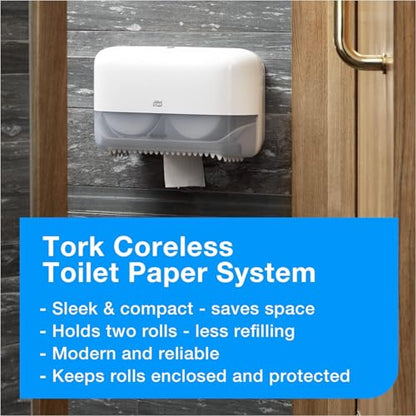 Tork Coreless High-Capacity Toilet Paper Roll T7, 36 x 1100 sheets, 472882 - size: 36 Count (Pack of 1)