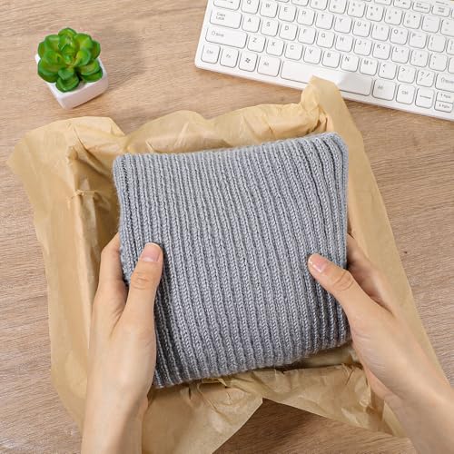 MAQUITA 500 Sheets Brown Tissue Paper for Packaging, Premium Cream Tissue Paper Bulk 14 x 20 Inches for Gift Bags, Floral Filler, Gift Wrapping, DIY Crafts, Party & Wedding Decor