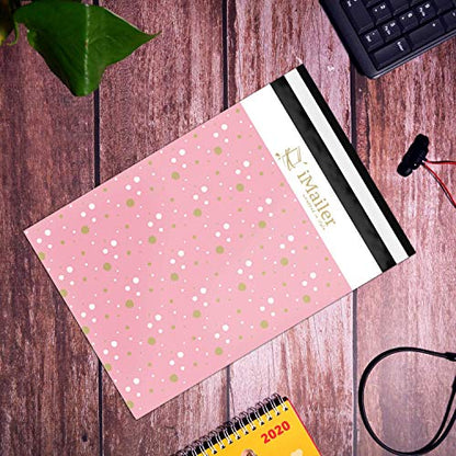 100 Count - 14.5 x 19 inch, Pink Polka Dot - Thank You Poly Mailer Envelope, Mailing Shipping Bags with Self Seal Strip - color: Pink Polka Dot - Thank You, size: 14.5" x 19"