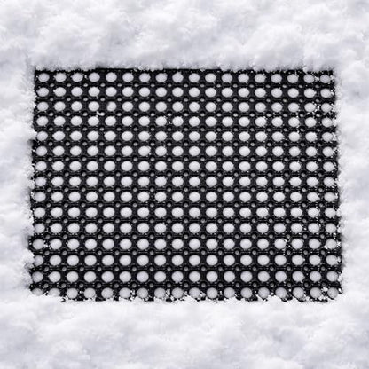 Heavy-Duty Interlocking Rubber Floor Mat, 24"x 32", Shock-Absorbing, Black - size: 24x32