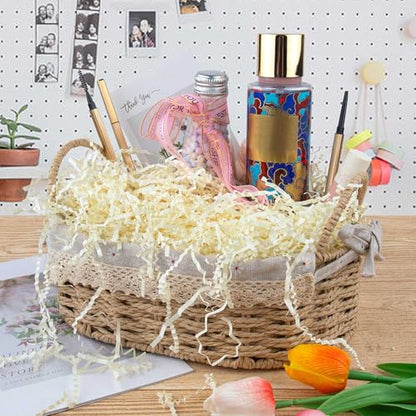 Caleihd Crinkle Cut Paper Shred Filler Gift Cushion Streamer Oyster White - color: Oyster White