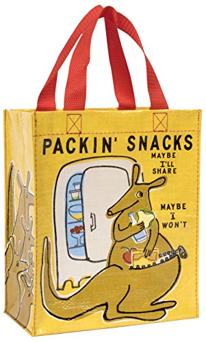 Blue Q Handy Tote Bag - Funny Reycled & Reusable Tote Bag - color: Packin' Snacks