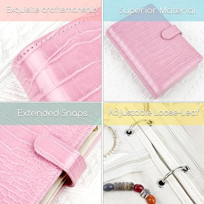 Travel Jewelry Organizer Case,Small Jewelry Bags Jewelry Storage Book Ring Binder with Clear Zipper Velvet Pouch for Women Traveling,Earrings, Rings, Necklace, Bracelet (Pink) - color: Case,Pink