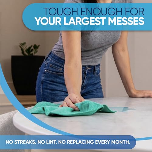 Microfiber Cleaning Cloth - 12 Pack | Better Quality All Purpose Towels | Great for Home, Clean, Dust, Polish | Soft, Absorbent, Durable | Wash 100s of Times | Black Gray Blue - color: Black, Gray, Blue