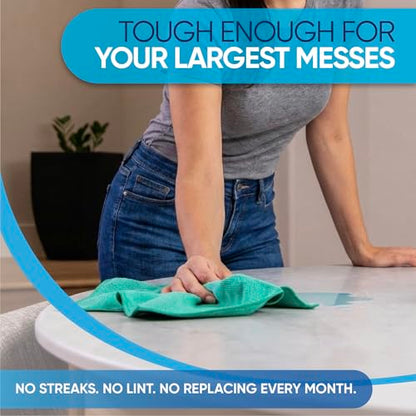 Microfiber Cleaning Cloth - 12 Pack | Better Quality All Purpose Towels | Great for Home, Clean, Dust, Polish | Soft, Absorbent, Durable | Wash 100s of Times | Black Gray Blue - color: Black, Gray, Blue