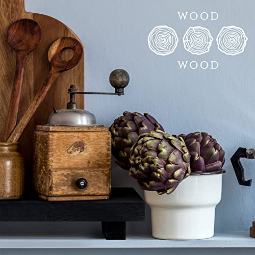 Nuogo Wood Pedestal Riser Stand for Kitchen Soap Tray,12 X 7 Inch,Black - color: Black, size: 12 x 7 Inch