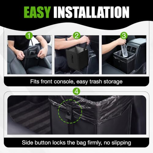 BFXM Car Trash Can, 2.8 Gallons Car Garbage Bag Hanging - color: 2.8 Gallons