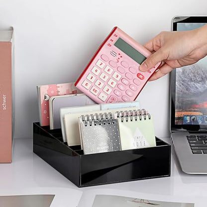 Hipiwe Cash Storage Tray Money Organizer with Removable Dividers, 8 Slots