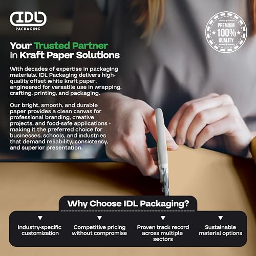 IDL Packaging Brown Flower Wrapping Paper, 36"x1200" (100 feet) - USA-Made Premium 50lb Thick Bouquet Wrapping Paper - Elegant Flower Wrap Roll for Weddings, Ceremonies & Special Events - color: Brown, size: 36" X 100 Feet