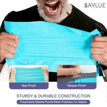 Teal Poly Mailers 14.5x19, Self Seal Shipping & Mailing Bags, 500 Pack Bulk - color: Teal, size: 14"x19" / 500 Pack
