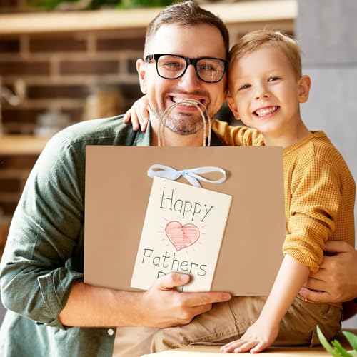 METRONIC Paper Gift Bags 16x6x12 inch 200Pcs Brown Paper Bag with Handles - color: Brown 16x6x12, size: 1 Count (Pack of 200)