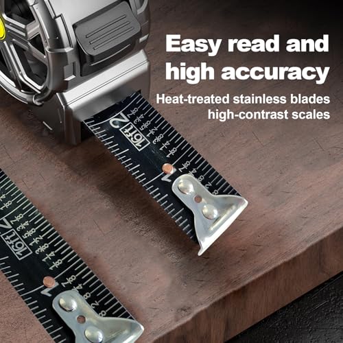 16ft Stainless Steel Tape Measure, Waterproof & Rustproof for Construction - color: 16'
