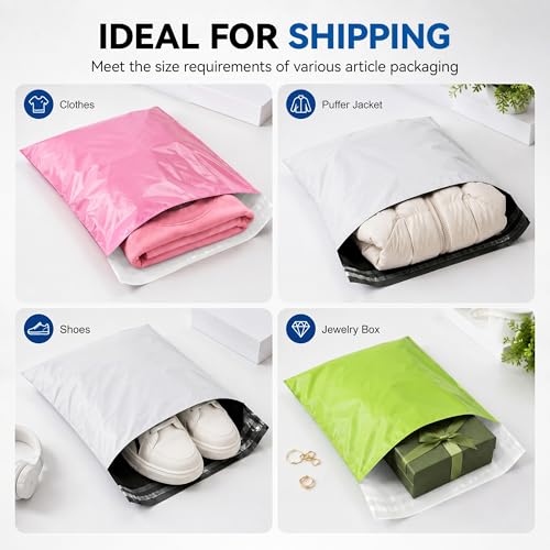 Poly Mailers 6x9 Inch White 100 Pack, Mini Self Adhesive Shipping Envelopes for Small Business, Strong Adhesive Waterproof and Tear-Proof Postal Bags - color: White, size: 6"x9"(100pcs)