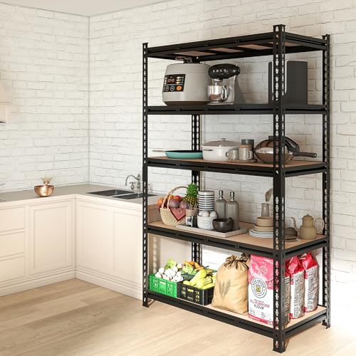 72" H Heavy-Duty Garage Shelving | Metal Garage Storage Racks, 4,800-pound Capacity; Adjustable Shelving for Garage Storage, Multi-Purpose Shelving Unit,72H*55W*24.03D (72H*55W*24.03D) - size: 72H*55W*24.03D