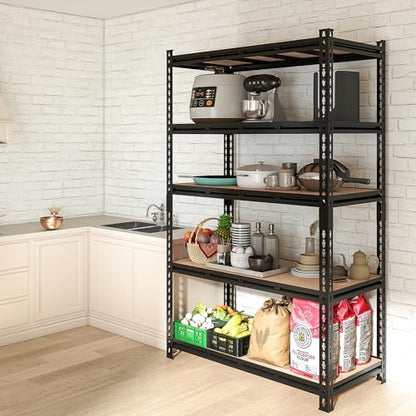 72" H Heavy-Duty Garage Shelving | Metal Garage Storage Racks, 4,800-pound Capacity; Adjustable Shelving for Garage Storage, Multi-Purpose Shelving Unit,72H*55W*24.03D (72H*55W*24.03D) - size: 72H*55W*24.03D