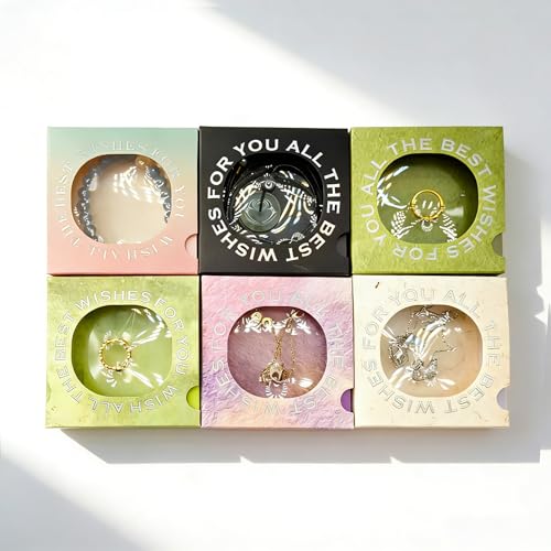 12 PCS Packaging Box 3D Floating Frame Display Stand, Packaging Display Box, Transparent Window Jewelry Case, Jewelry Gift Box, Storage Case，PE Film Anti-oxidation (Off White) - color: Off White