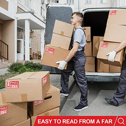 3"x 5" Fragile Stickers 200 Packing Labels Handle with Care This Side Up Strong Adhesive for Box Shipping and Moving - size: 3 x 5 inch | 200 Labels LARGE