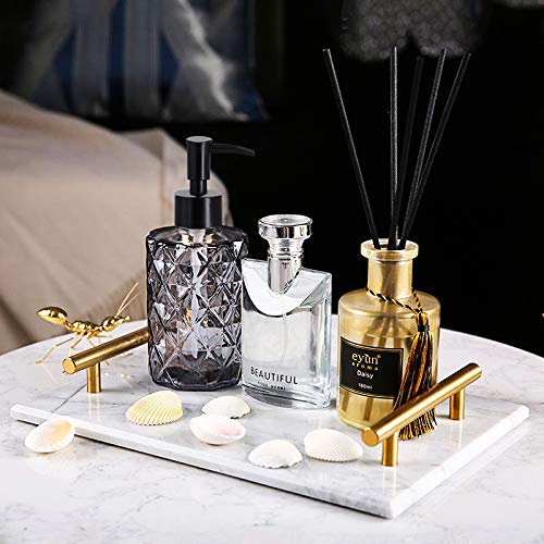 Glass Soap Dispenser with Plastic Pump, 330ml/11oz. Liquid Hand Soap Dispenser for Bathroom and Kitchen, Hand-Pump Dispenser for Dishwashing Liquid, Lotion, Soap, Shower Gel, Essential Oil (Black) - color: Black