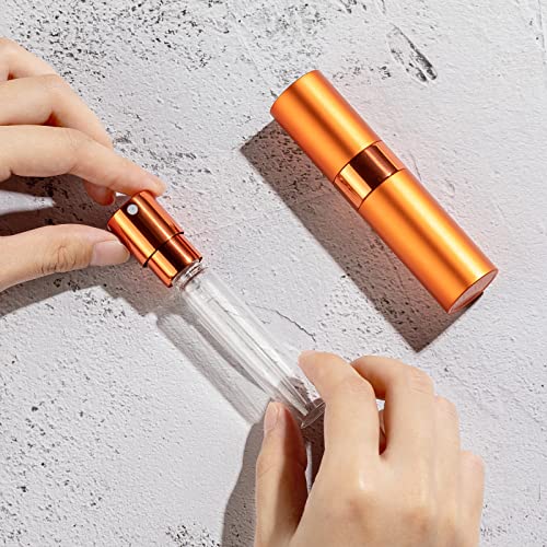 LISAPACK 8ml Travel Perfume Bottle Refillable, 7 PCS Cologne Atomizer Spray - color: 7 Colors