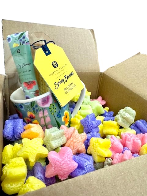 FunPak MiniPack Plant Based Biodegradable Packing Peanuts 0.60 cu ft Bag Compostable (Rainbow Stars) - style: Rainbow Stars