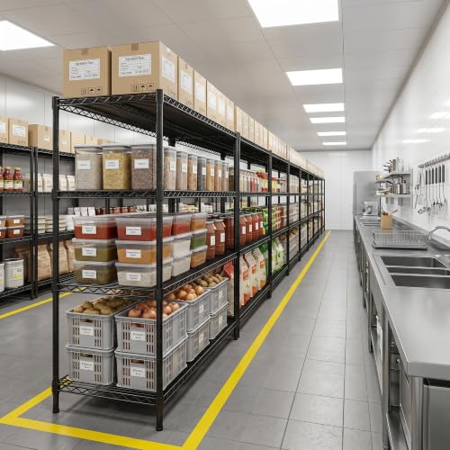 REIBII Storage Shelves, 2560LBS Heavy Duty&Adjustable Height for Garage - size: 2 SET-55.5" W X 18''D X 55.5" H