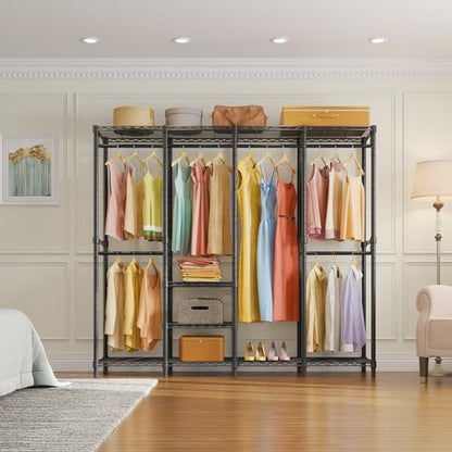 VIPEK V40 Medium Clothes Rack, Modular Closet System Clothing Rack - color: Black, size: V40 Medium
