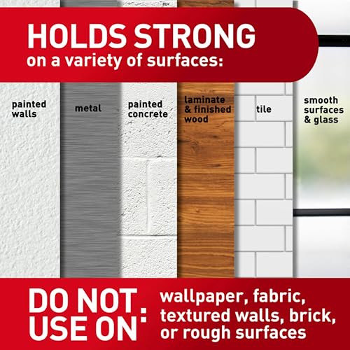 Command 15 lb & 10 lb Large and Medium Picture Hanging Strips, 2 Pack (56 Pairs / 112 Command Strips), Damage Free Hanging Picture Hangers, Great for Home Decor, White Adhesive - size: 2 Pack