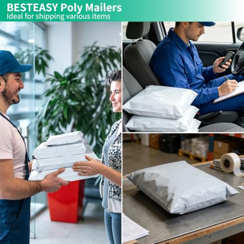 Poly Mailers 14.5"x19" White Shipping Bags Self-Sealing Mailing Envelopes Waterproof and Tear Proof Small Business Plastic Bags for shipping (14.5x19‘’ 200 Pcs) - size: 14.5x19‘’ 200 Pcs