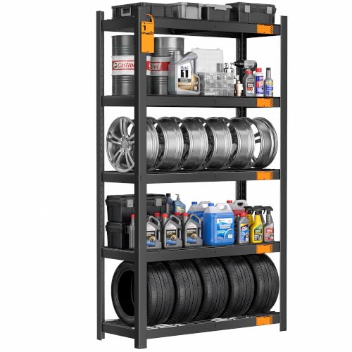 CAMMOO 3500LBS Storage Shelves, 5 Tier Wire Shelf 36" W x 16" D x 72" H - size: 36"W x 16"D x 72"H
