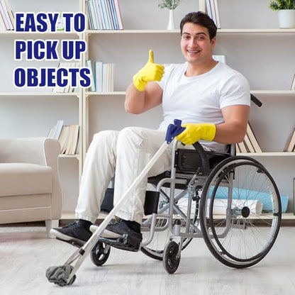 Sabary 5 Pack Suction Cup Grabber Reacher Tool Trash Picker,Blue,35inch - color: Blue, size: 35 Inch