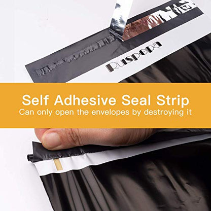 RUSPEPA Poly Mailer Shipping Bag with Self Sealing, Business Text Printed Design, 50 Packs 14.5 x 19 inches, Black - color: Black, size: 14.5 x 19 inches