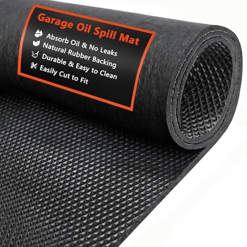 AiBOB Oil Spill Mat, 36" x 50" Waterproof Backing/Absorbent Top Garage Mat - size: 3' x 4'2" (Rectangular)
