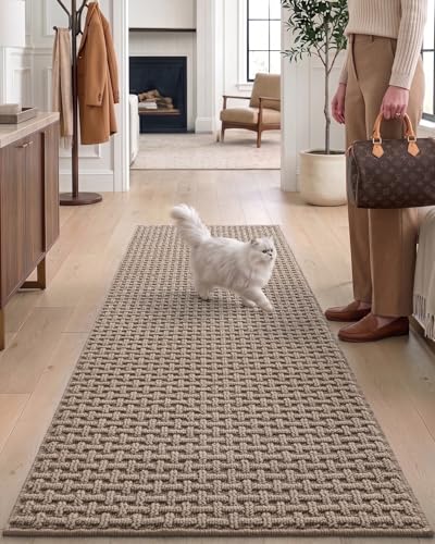 DEXI Hallway Runner Rug 24x72, Non Slip Runner Rugs Washable, Beige - color: Beige, size: 24'' x 72''(Runner)