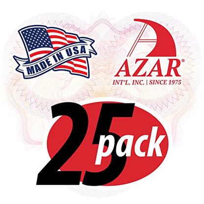 Azar Displays 252012-25PK Acrylic Trifold Brochure Holder Plastic Counter top Organizer 25-Pack, Clear - size: 25-Pack, style: No Business Card Pocket