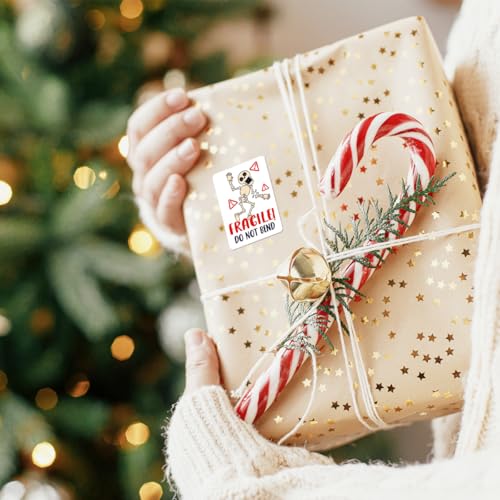 Funny Fragile Warning Stickers 400 PCS, Fragile Do Not Bend Broken Arm Skeleton Package Stickers for Shipping, Small Business Mailing Cartons Envelops Adhesive Labels - style: Fragile Do Not Bend