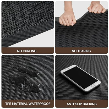 TANYOYO 4'x6' Ft (48"x72") Commercial Heavy Duty Rubber Mesh Door Mat – Waterproof Non-Slip Dirt Trapper for Mall Entrance, Patio, Garage & High Traffic Walkways, Black Outdoor Commercial Welcome Mat - size: 4' x 6' (Rectangular)