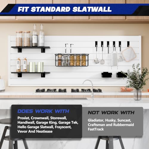 35PCS Slatwall Accessories for Garage Organization Workshop Storage