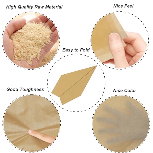 Jkopsnr 100 Sheets Kraft Tissue Paper 20x14 Inches - color: Kraft, size: 14x20