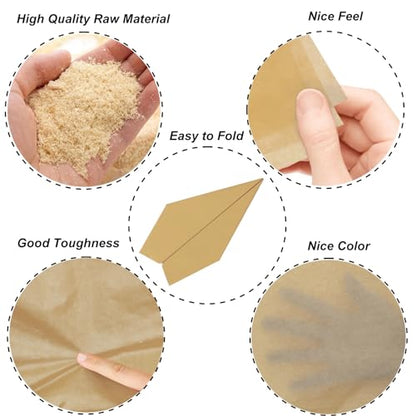 Jkopsnr 100 Sheets Kraft Tissue Paper 20x14 Inches - color: Kraft, size: 14x20