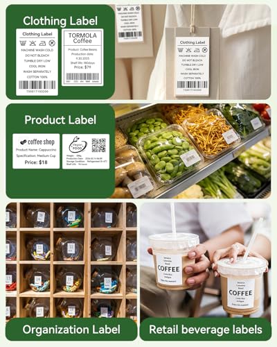 iDPRT 1.97" 1.18" Multi-Purpose Direct Thermal Labels (50mm30mm), Thermal Sticker for Address/Barcode/Mailing, Compatible with iDPRT SP460BT/SP410/SP310/SP320, Rollo, Zebra, Phomemo, etc, 800pcs - size: 1.97"×1.18" (40mm×30mm)