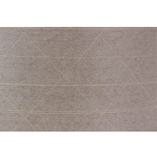 Rok Hardware 2-7/8" x 450' Heavy Duty Fiber Reinforced Gummed Paper Water Activated Sealing Carton Box Brown Kraft Packaging Machine Shipping Tape