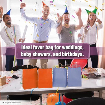 Mr. Pen- Paper Gift Bags with Handles, 32 Pack, 7.6" x 4.7" x 10.6" - color: Multicolor, size: 32 Pack