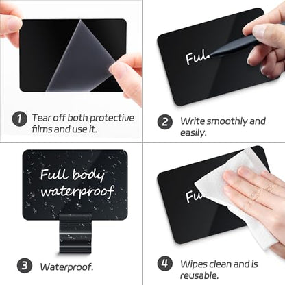 Mlici 14 Pack Sign Holder Clips, Food Label Holders for Deli Trays Display - color: 14 Black Clips