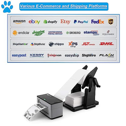 4x6 Direct Thermal Shipping Labels, 2000 Labels/4 Stacks (500 Labels Per Stack), Perforated and Strong Adhesive Thermal Printer Label, Compatible with Zebra, Nelko, Rollo, MUNBYN