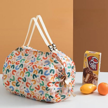 2PCS Travel Shoulder Bag Reusable Grocery Bags Foldable Shopping Bags Waterproof Pouch Bags Sports handbag - color: Green