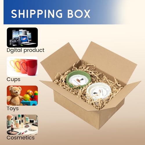 Mefleet 8x6x4" Small Shipping Boxes 50 Pack Corrugated Cardboard Box Brown - size: 8x6x4 inches (50 Pack)