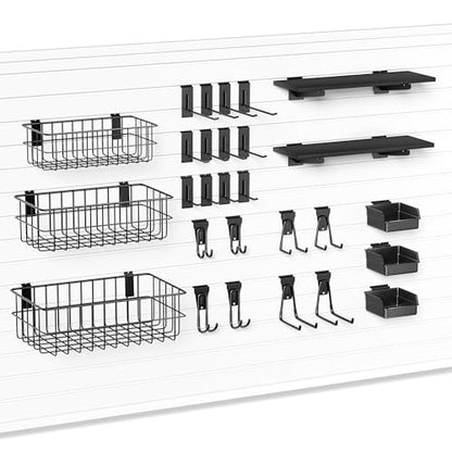 35PCS Slatwall Accessories for Garage Organization Workshop Storage
