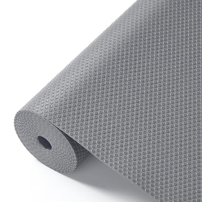 100% EVA Shelf Liner Waterproof Non Adhesive, 12" x 120", Grey - color: Gray, size: 12"W x 120"L